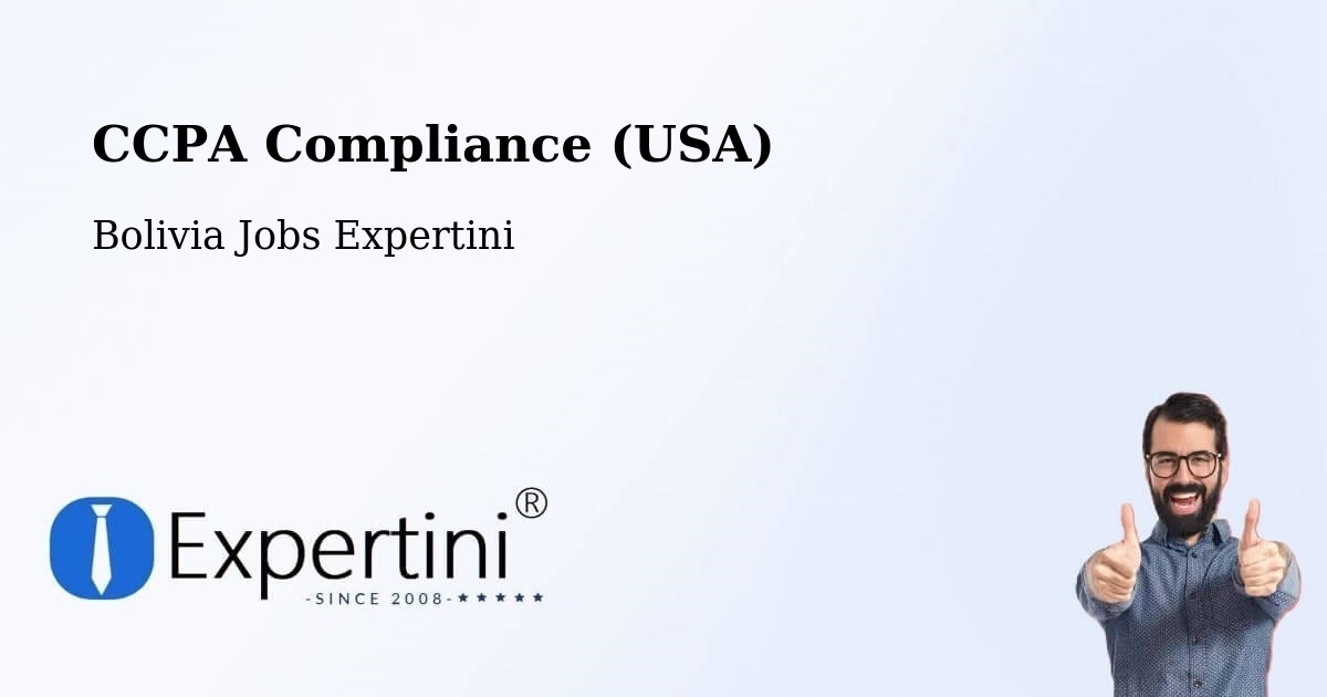 CCPA Privacy Rights & Compliance Notice – Mapiri - Bolivia Jobs Expertini